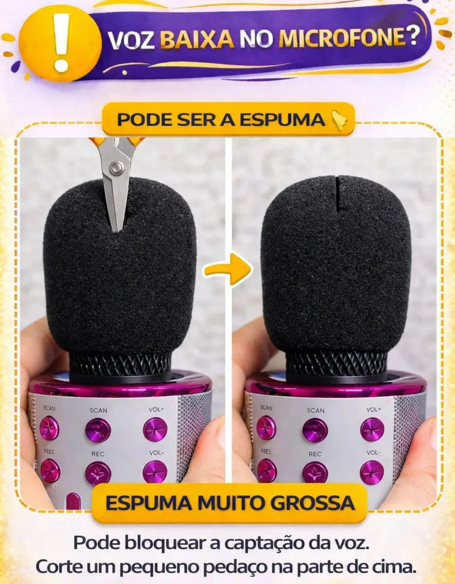 KARAOKE KIDS – MICROFONE BLUETOOTH INFANTIL - Creative Brinquedos