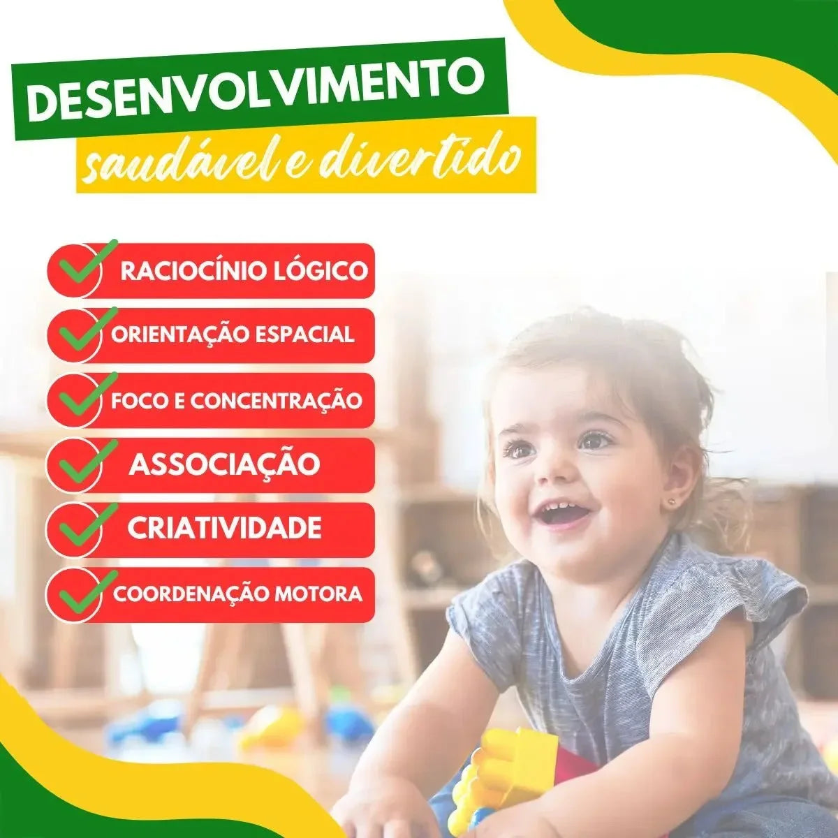 Encaixe Inteligente de Formas – Brincar e Aprender com Madeira - Creative Brinquedos