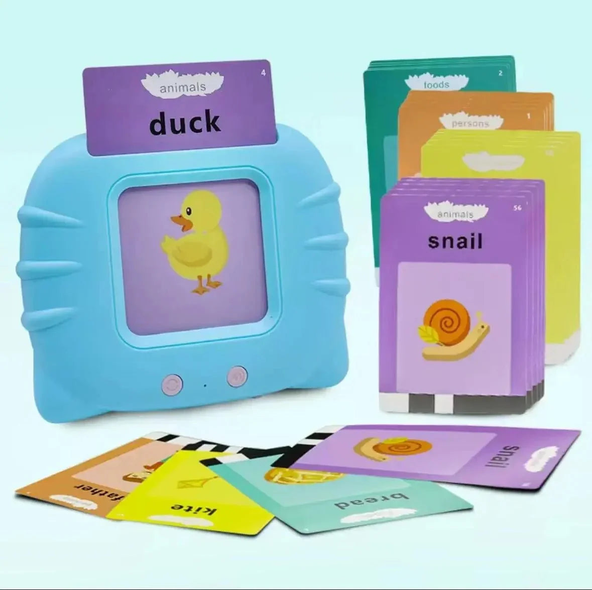 Flash Cards Falantes Bilíngue – Inglês e Português para Crianças - Creative Brinquedos