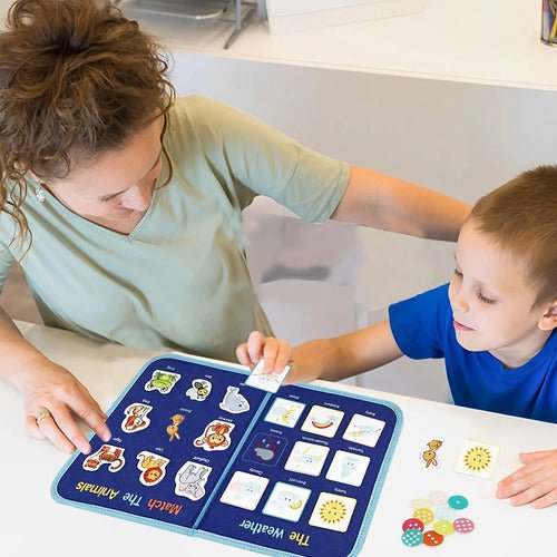 Mochila Sensorial Educativa – Maleta de Atividades para Crianças - Creative Brinquedos