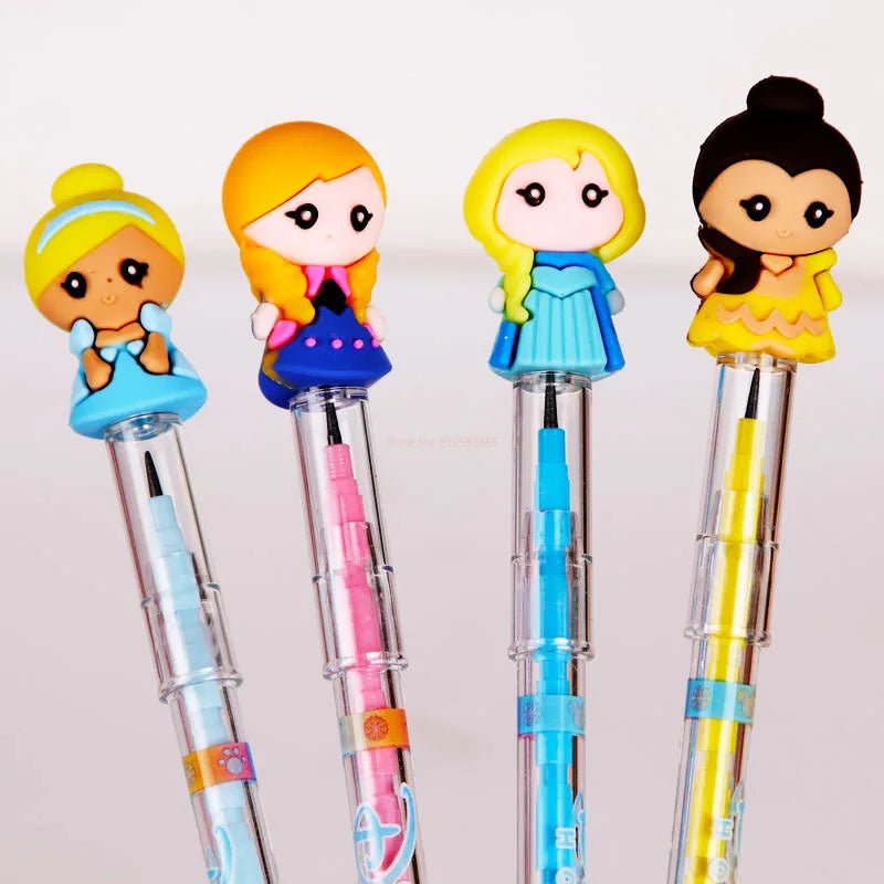 56 peças lapiseira troca ponta princesas - Creative Brinquedos