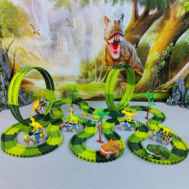 Pista Aventura Jurássica – 217 Peças - Creative Brinquedos
