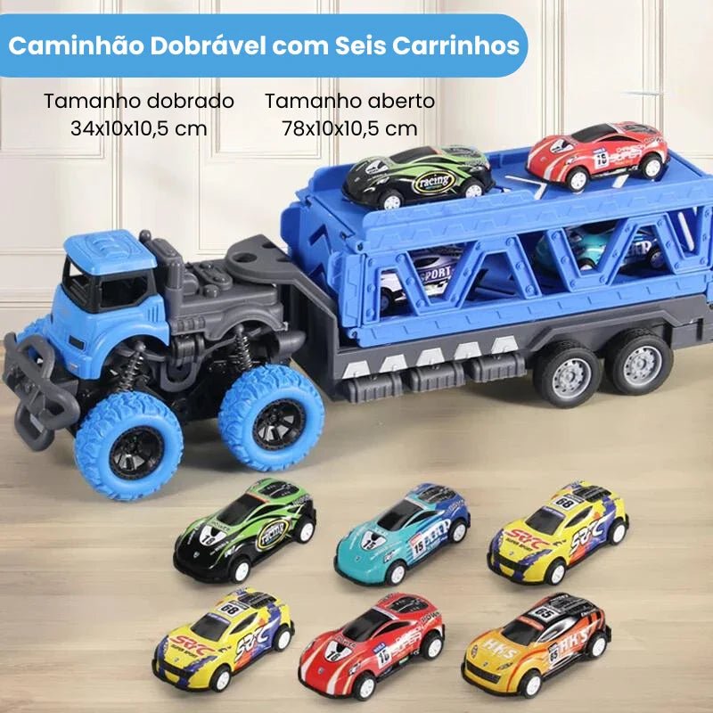 MegaTruck Explorer – Caminhão com Pista e Mini Carros - Creative Brinquedos