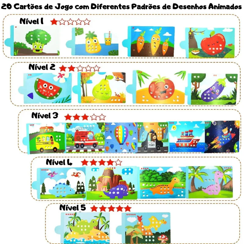 Dinossauro Magnético Montessori