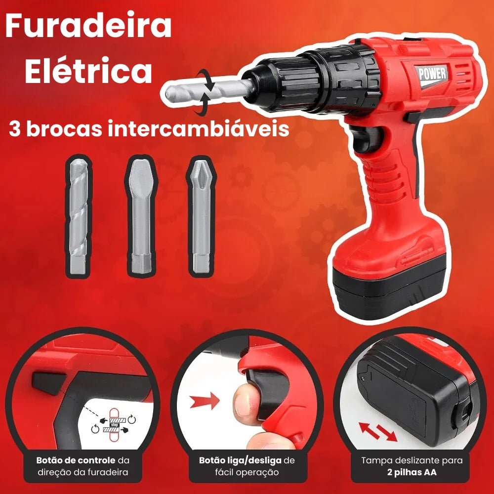 ToolMaster Kids – Kit de Ferramentas Infantil - Creative Brinquedos