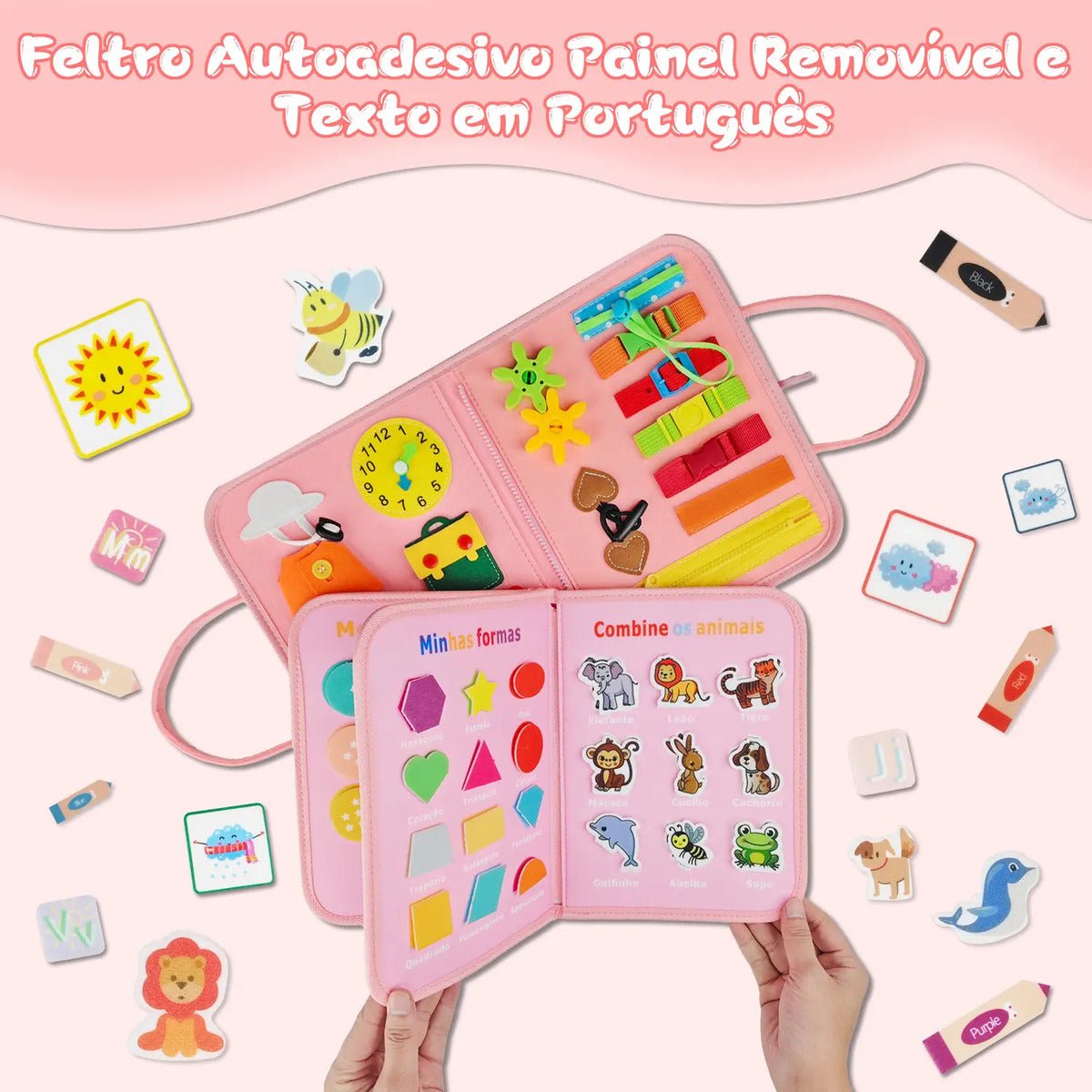 Maleta Sensorial Educativa – Atividades para Aprender Brincando - Creative Brinquedos