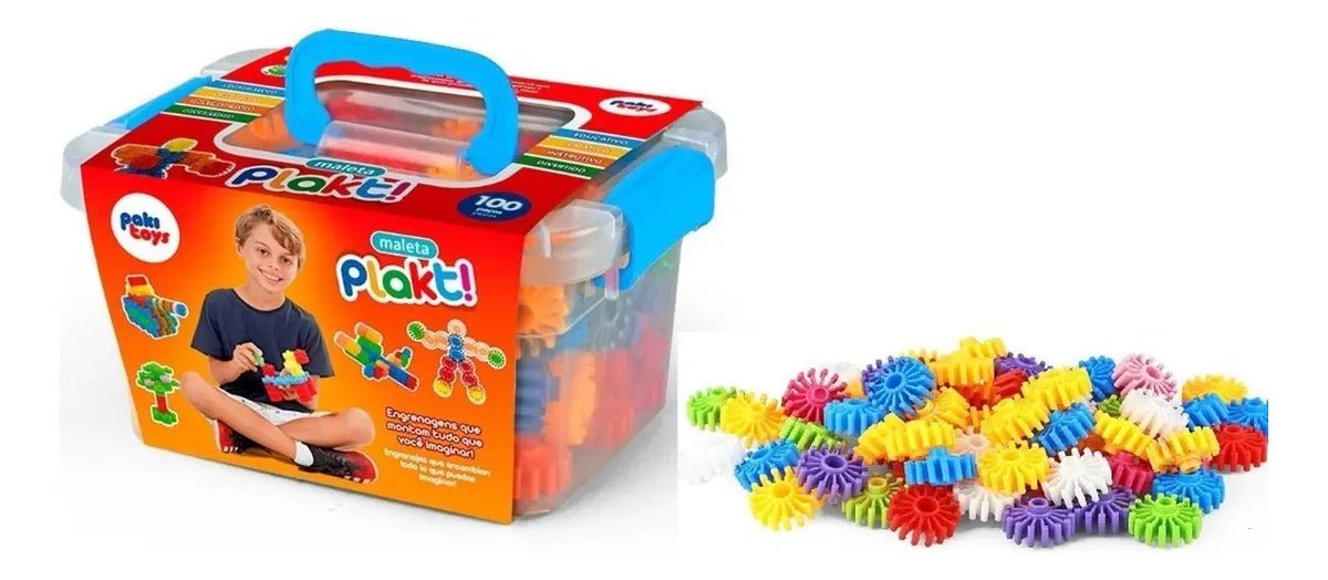 Maleta de Montar Criativa – 100 Peças para Construir e Imaginar - Creative Brinquedos