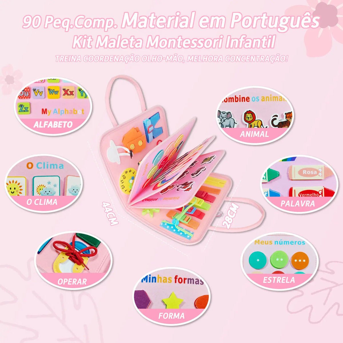 Maleta Sensorial Educativa – Atividades para Aprender Brincando - Creative Brinquedos
