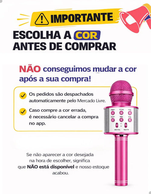 KARAOKE KIDS – MICROFONE BLUETOOTH INFANTIL - Creative Brinquedos