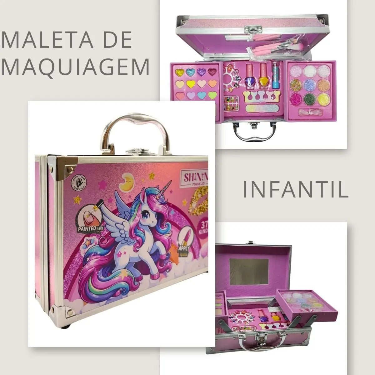 BEAUTY CASE KIDS – MALETA DE MAQUIAGEM INFANTIL - Creative Brinquedos