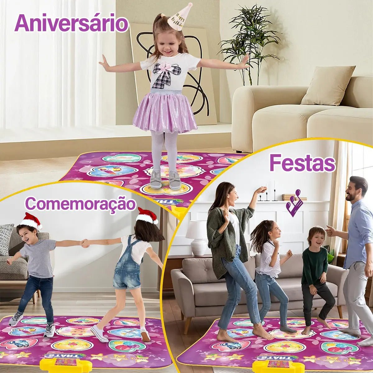 Dance Mat Kids – Tapete Musical Interativo - Creative Brinquedos
