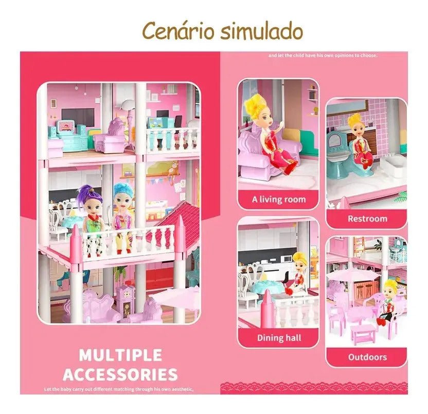 CASTELO DOS SONHOS – CASA DE BONECAS - Creative Brinquedos