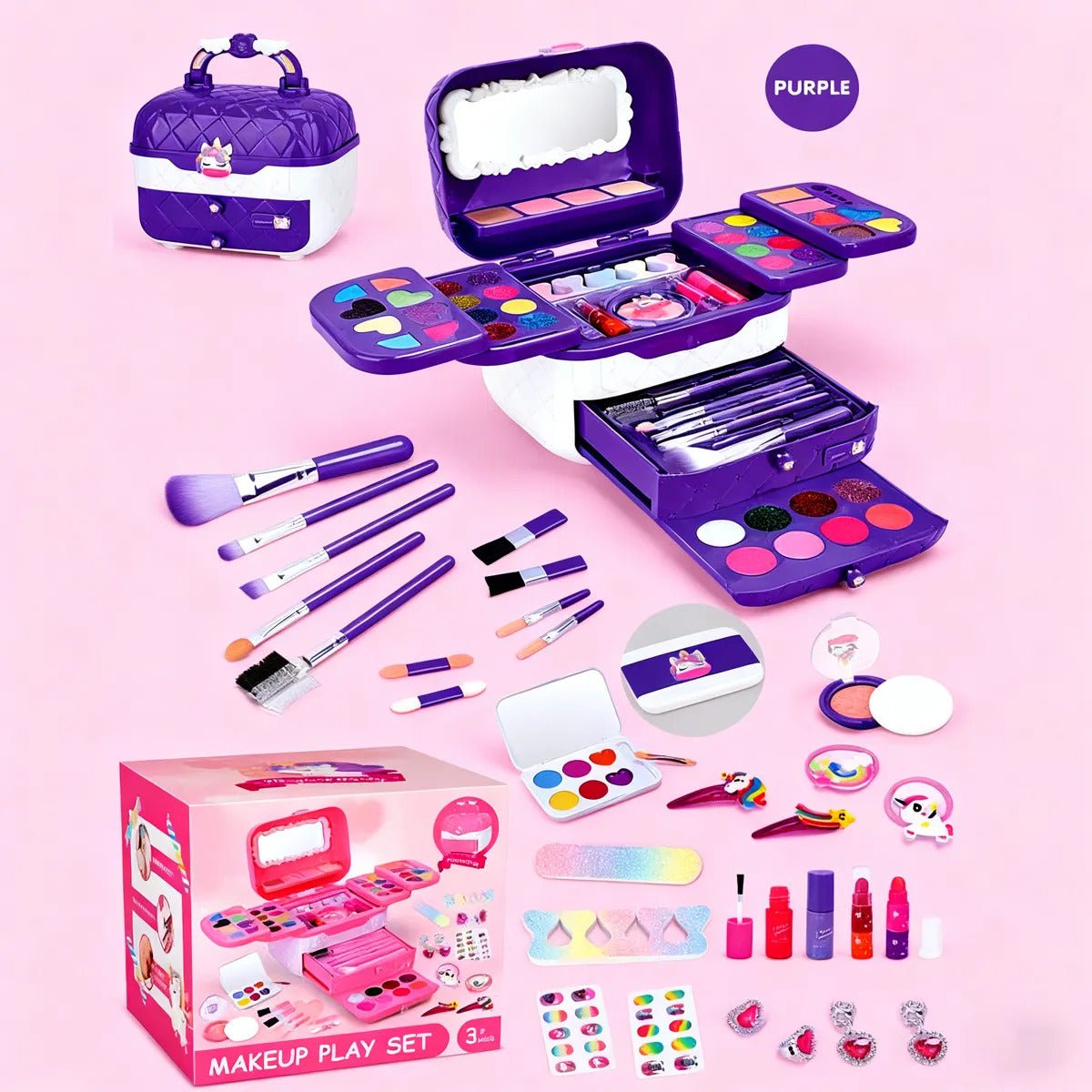 BEAUTY CASE KIDS – MALETA DE MAQUIAGEM LAVÁVEL - Creative Brinquedos