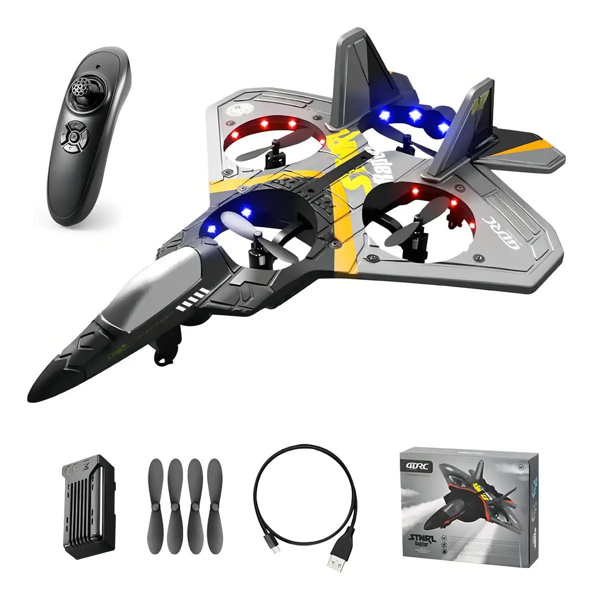 Drone Avião Controle Remoto – Fácil de Pilotar e Super Estável - Creative Brinquedos