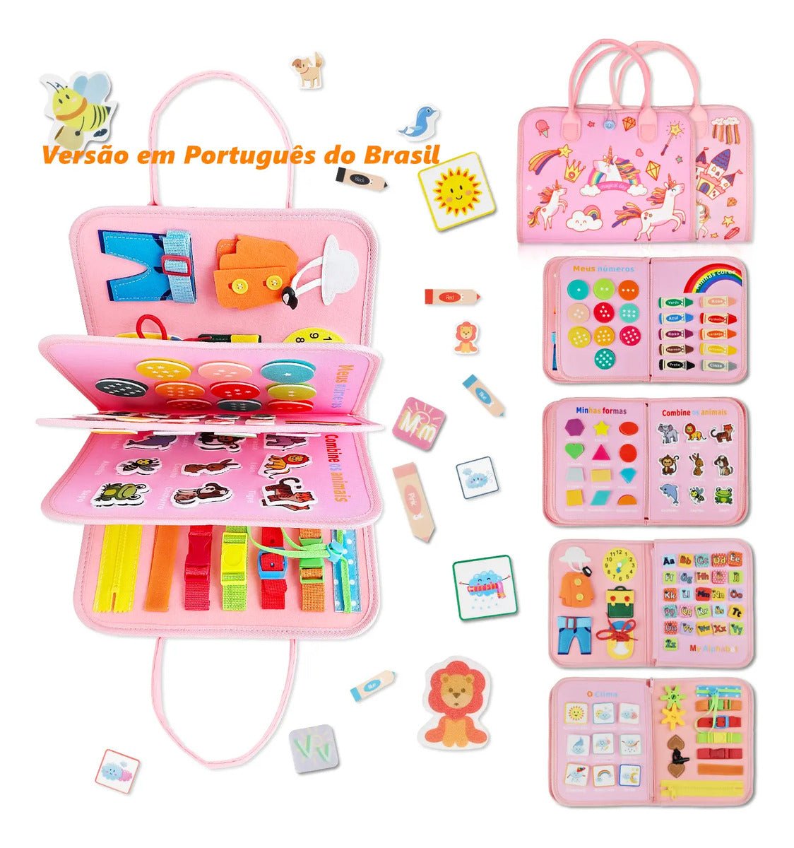 Maleta Sensorial Educativa – Atividades para Aprender Brincando - Creative Brinquedos