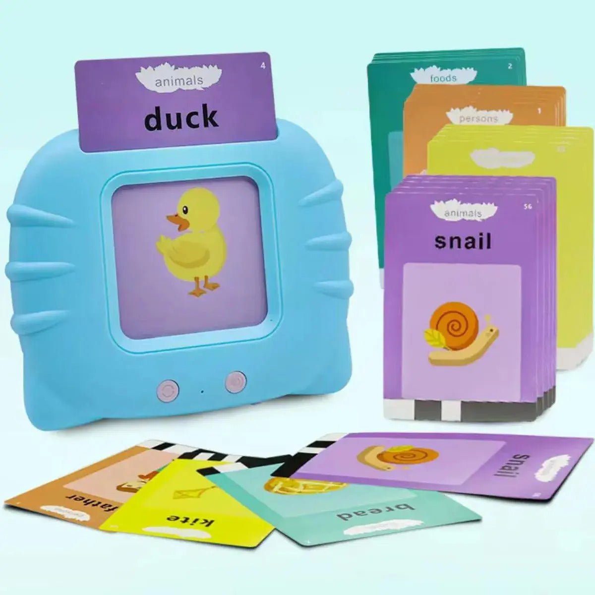 Flash Cards Falantes Bilíngue – Inglês e Português para Crianças - Creative Brinquedos
