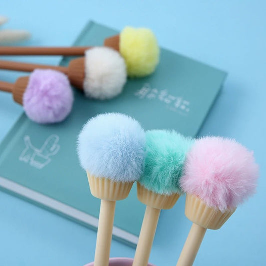 6 peças caneta cupcake pelúcia - Creative Brinquedos