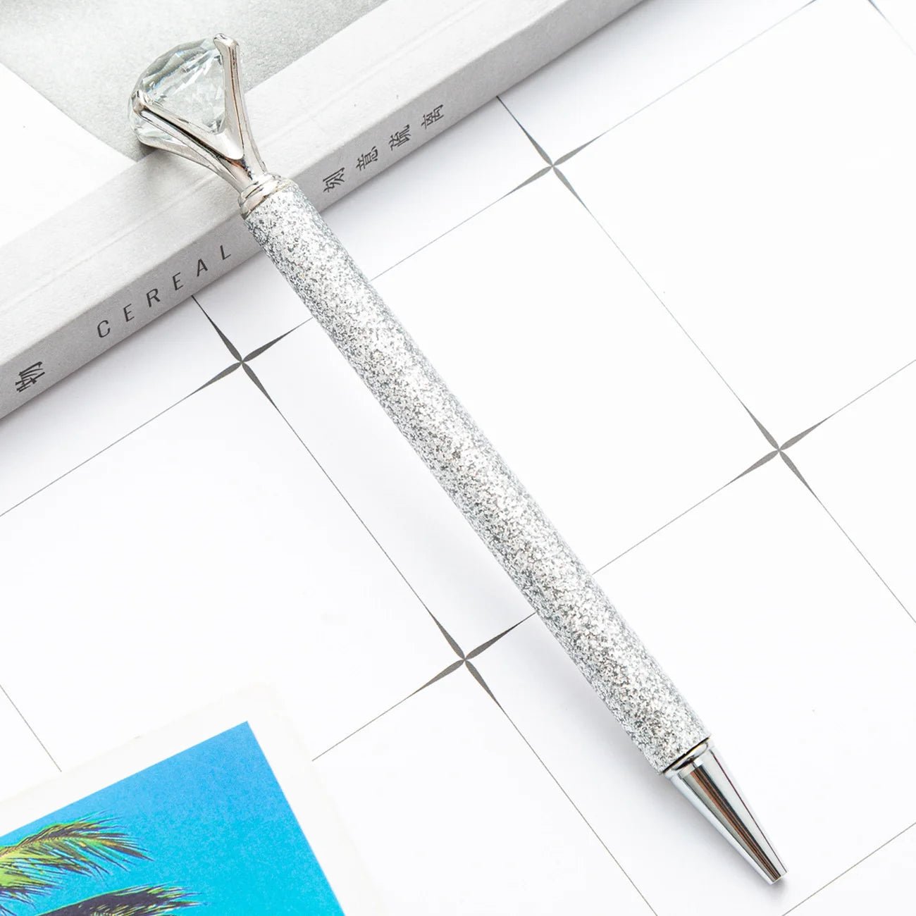 6 peças caneta luxo diamante glitter - Creative Brinquedos