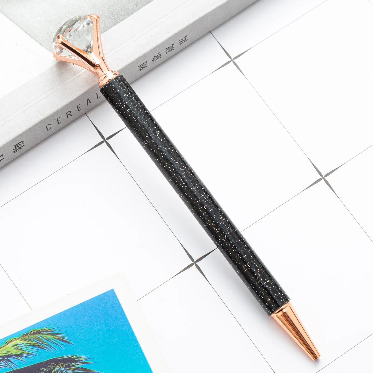 6 peças caneta luxo diamante glitter - Creative Brinquedos
