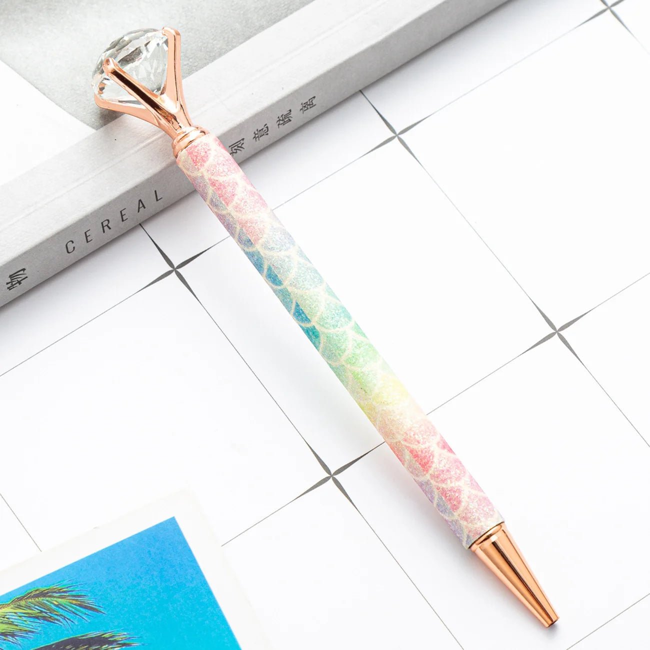 6 peças caneta luxo diamante glitter - Creative Brinquedos