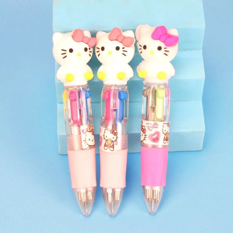 12/36 peças caneta 4 cores Hello Kitty Sanrio - Creative Brinquedos