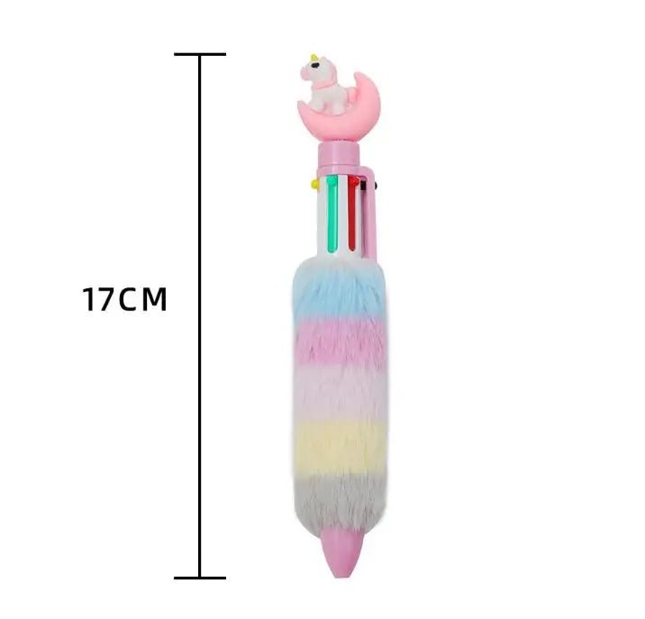 24 peças caneta pelúcia 6 cores - Creative Brinquedos