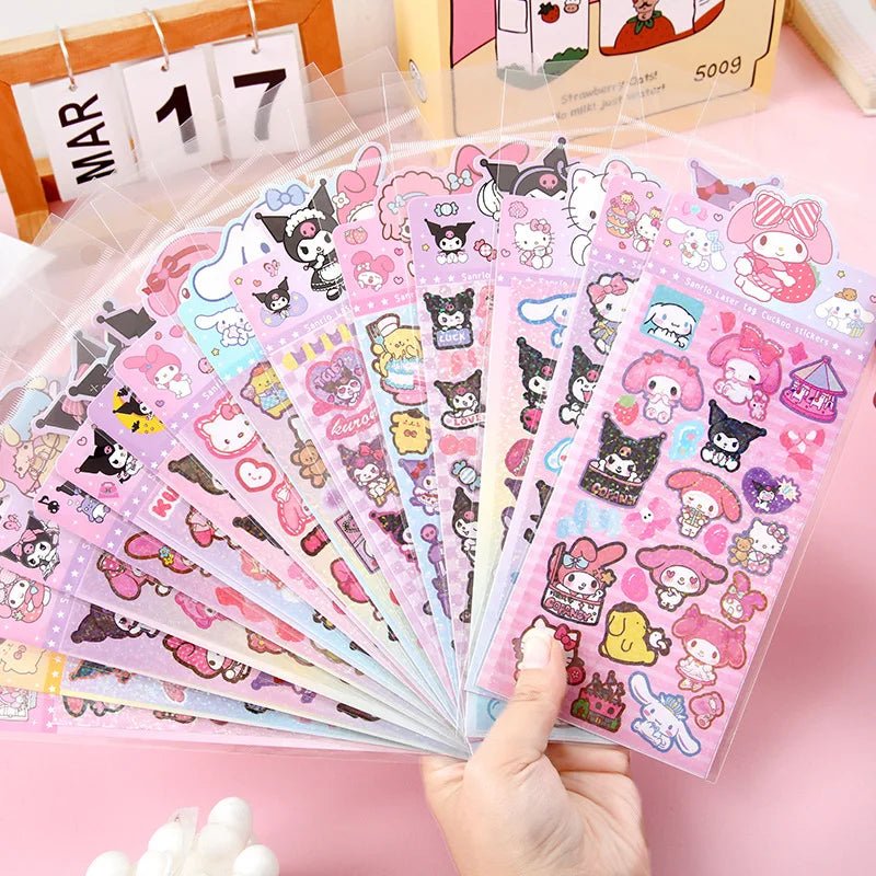 60 cartelas adesivos Sanrio - Creative Brinquedos
