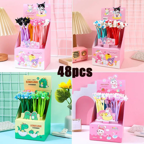 48 peças caneta Sanrio/Dino/Coelho - Creative Brinquedos