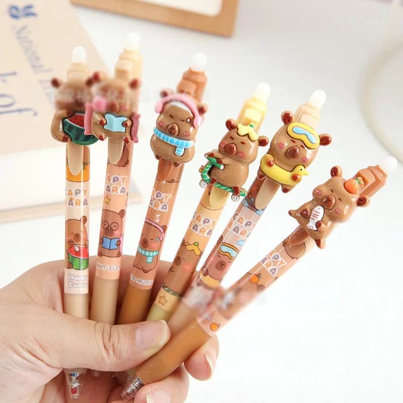 36 peças caneta apagável capivara - Creative Brinquedos