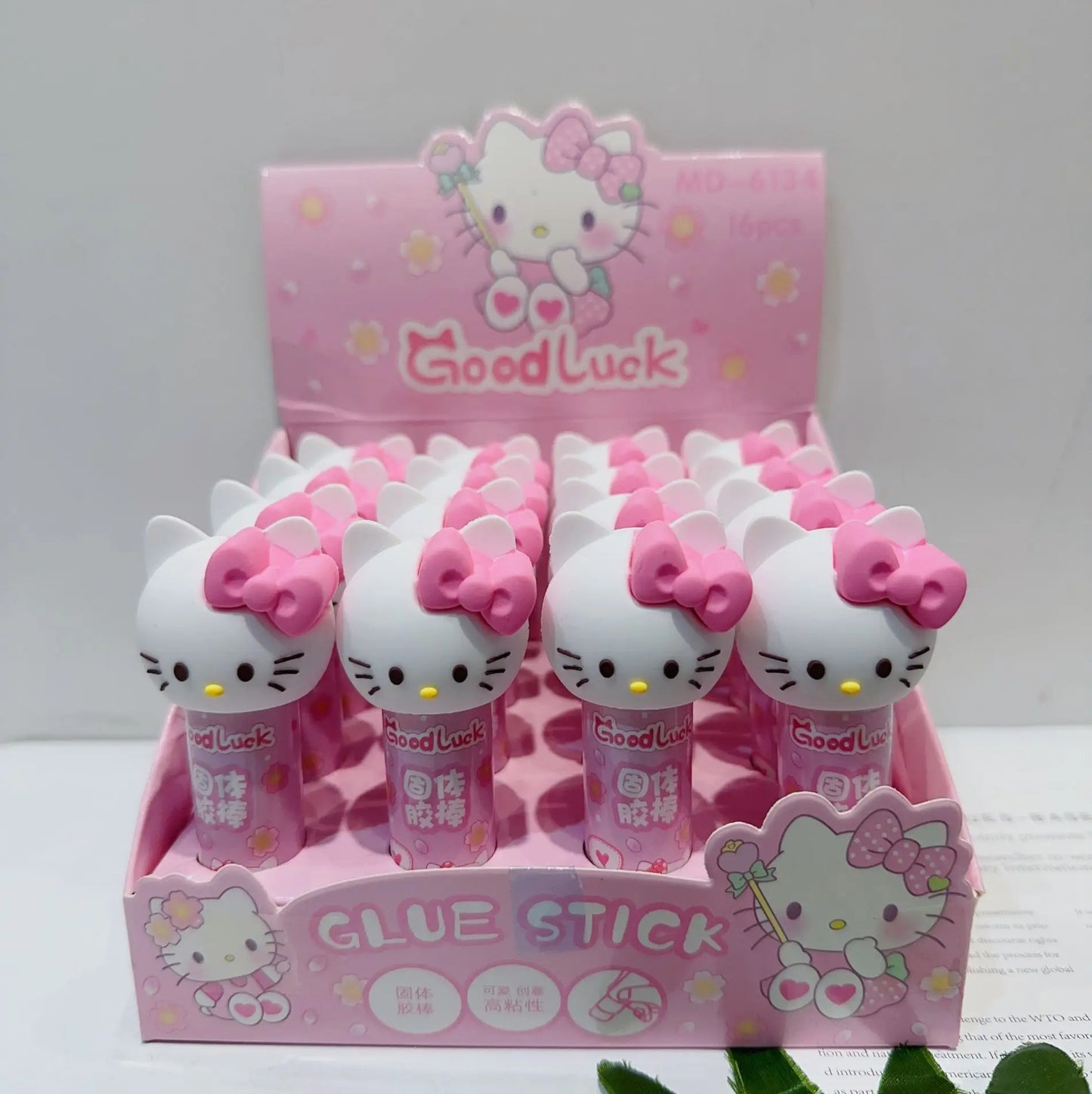 16 peças cola Hello Kitty - Creative Brinquedos