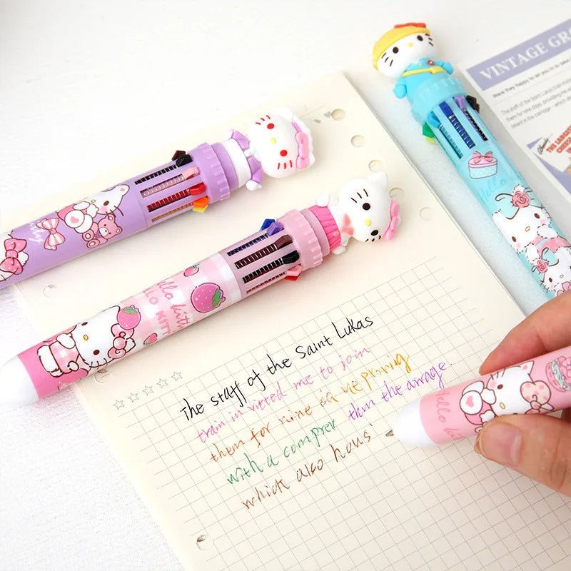 36peças peças caneta 10 cores Sanrio - Creative Brinquedos