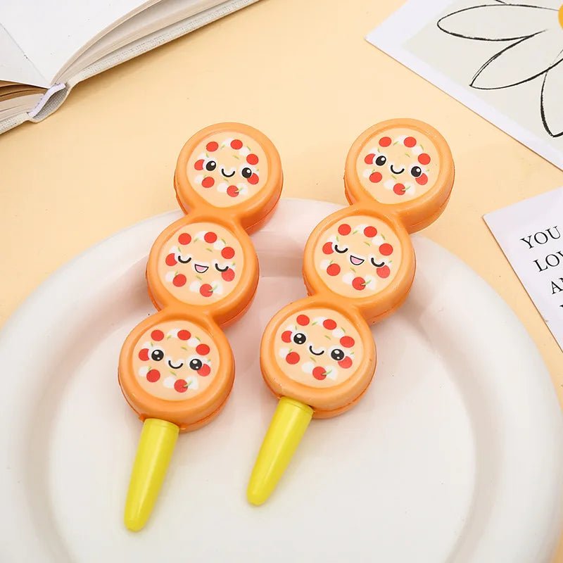 24 peças caneta squishy fast - food - Creative Brinquedos