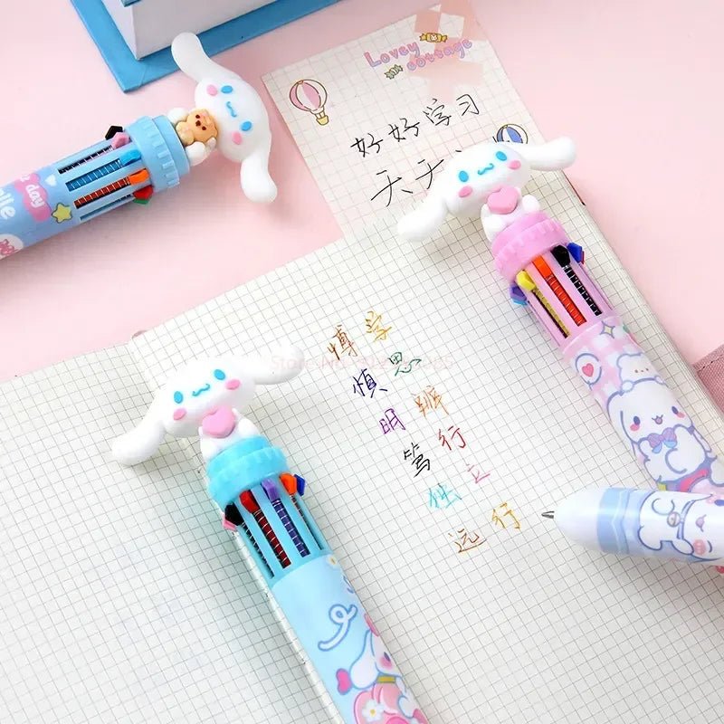 18/36 peças caneta 10 cores Cinnamoroll Sanrio - Creative Brinquedos