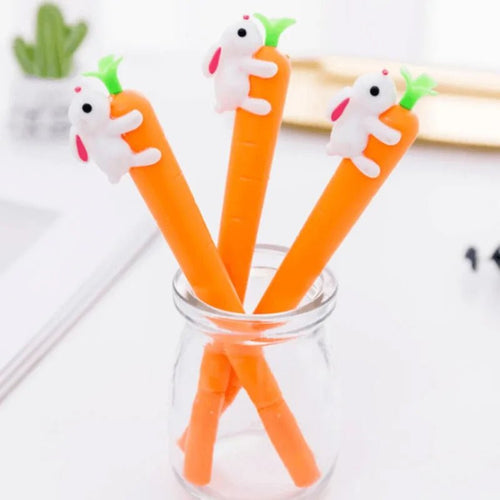 6 peças caneta cenoura coelho - Creative Brinquedos
