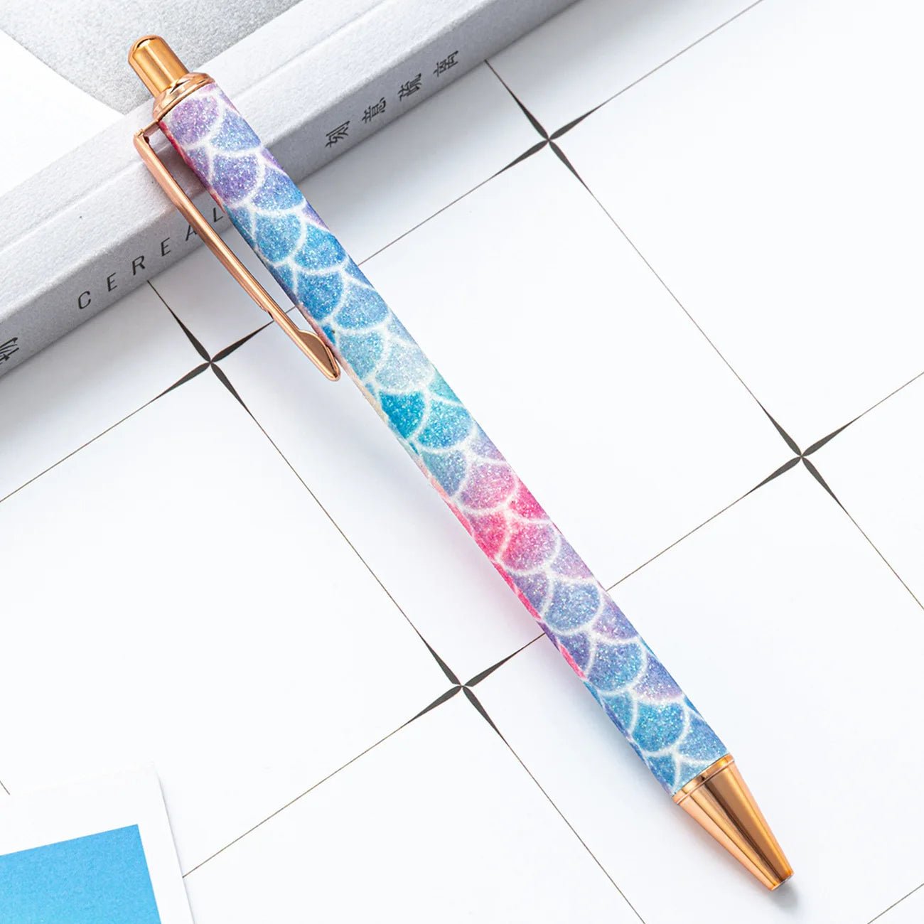 6 peças caneta luxo glitter - Creative Brinquedos