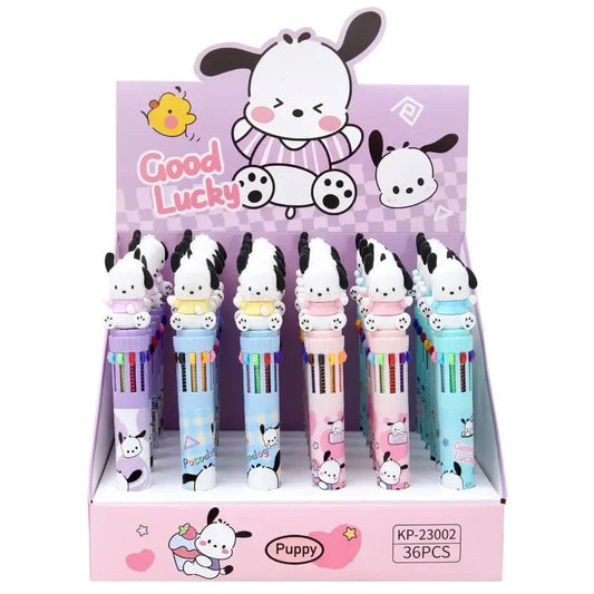 18/36 peças caneta 10 cores Pochacco Sanrio - Creative Brinquedos