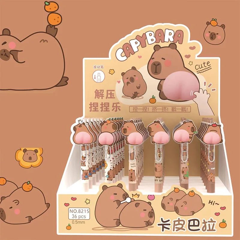 36 peças caneta capivara bumbum - Creative Brinquedos