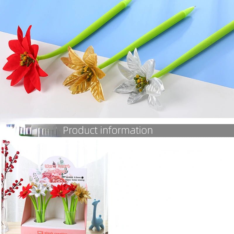 24 peças caneta flor - Creative Brinquedos