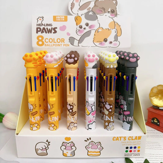 24 peças caneta 8 cores - Creative Brinquedos