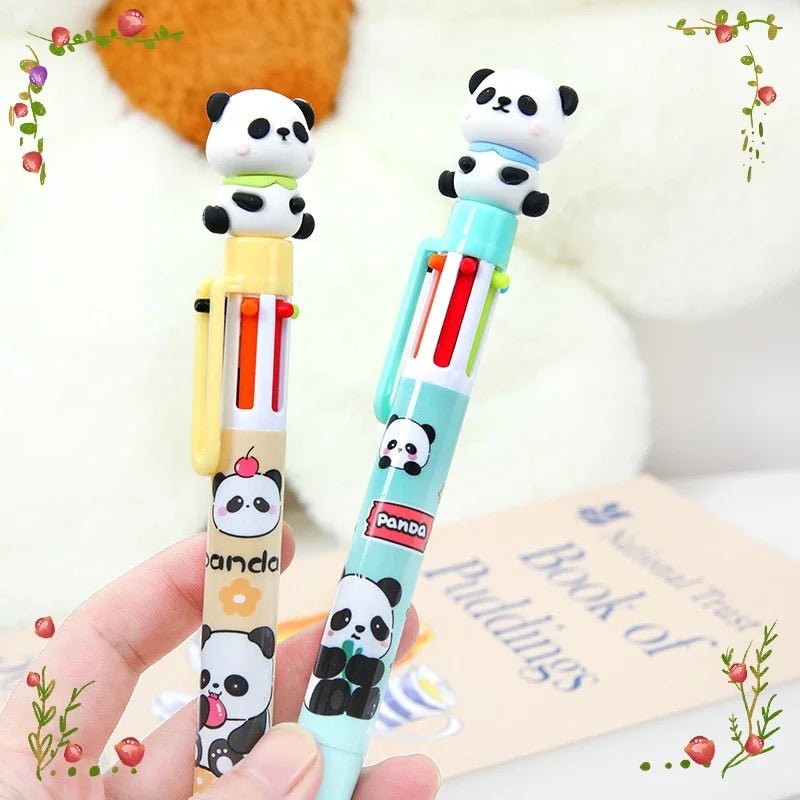 24 peças caneta panda 6 cores - Creative Brinquedos