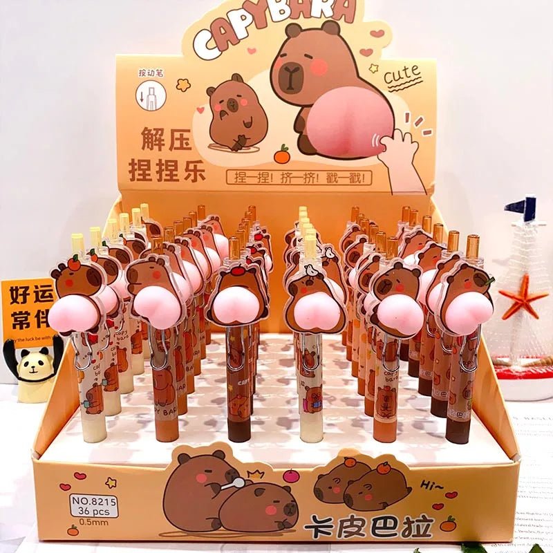 36 peças caneta capivara bumbum - Creative Brinquedos