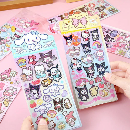 60 cartelas adesivos Sanrio - Creative Brinquedos