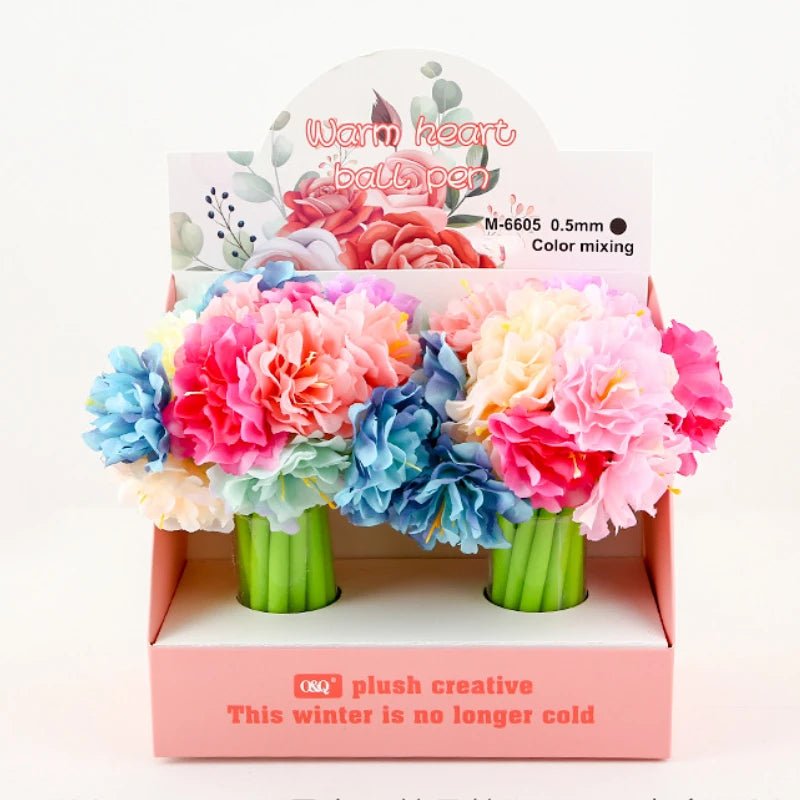 24 peças caneta flor - Creative Brinquedos
