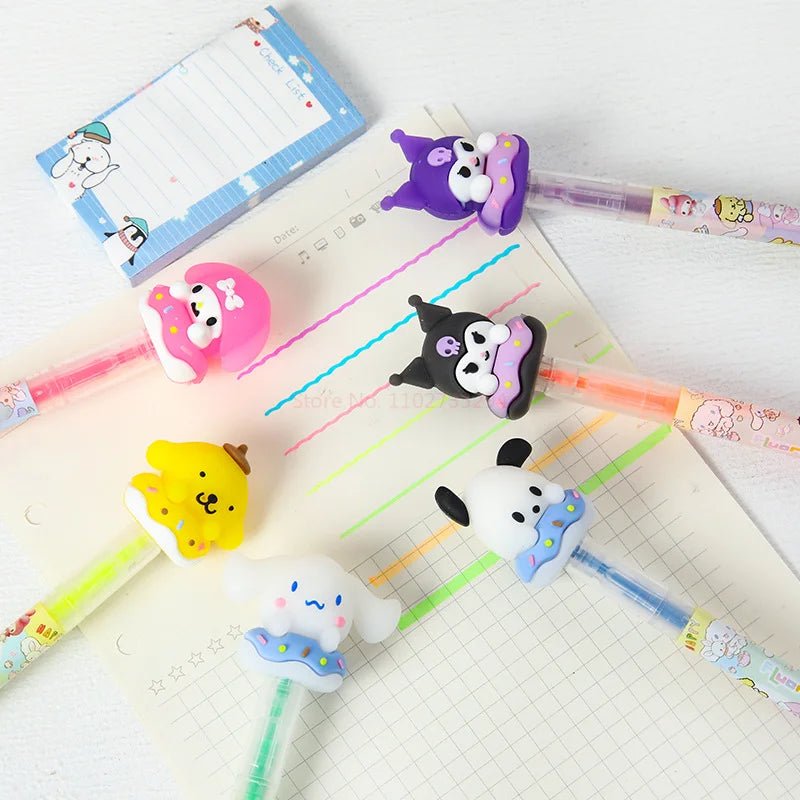36 peças marca - texto ponta dupla Sanrio - Creative Brinquedos