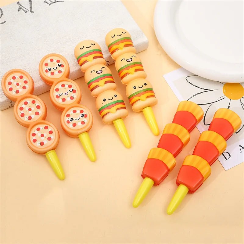 24 peças caneta squishy fast - food - Creative Brinquedos