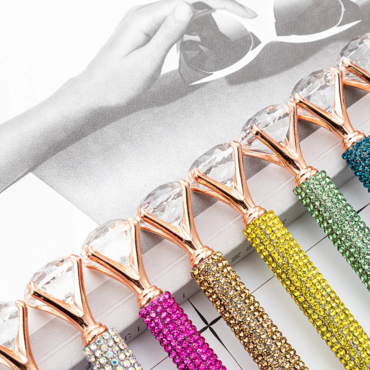 20 peças caneta luxo diamante strass - Creative Brinquedos