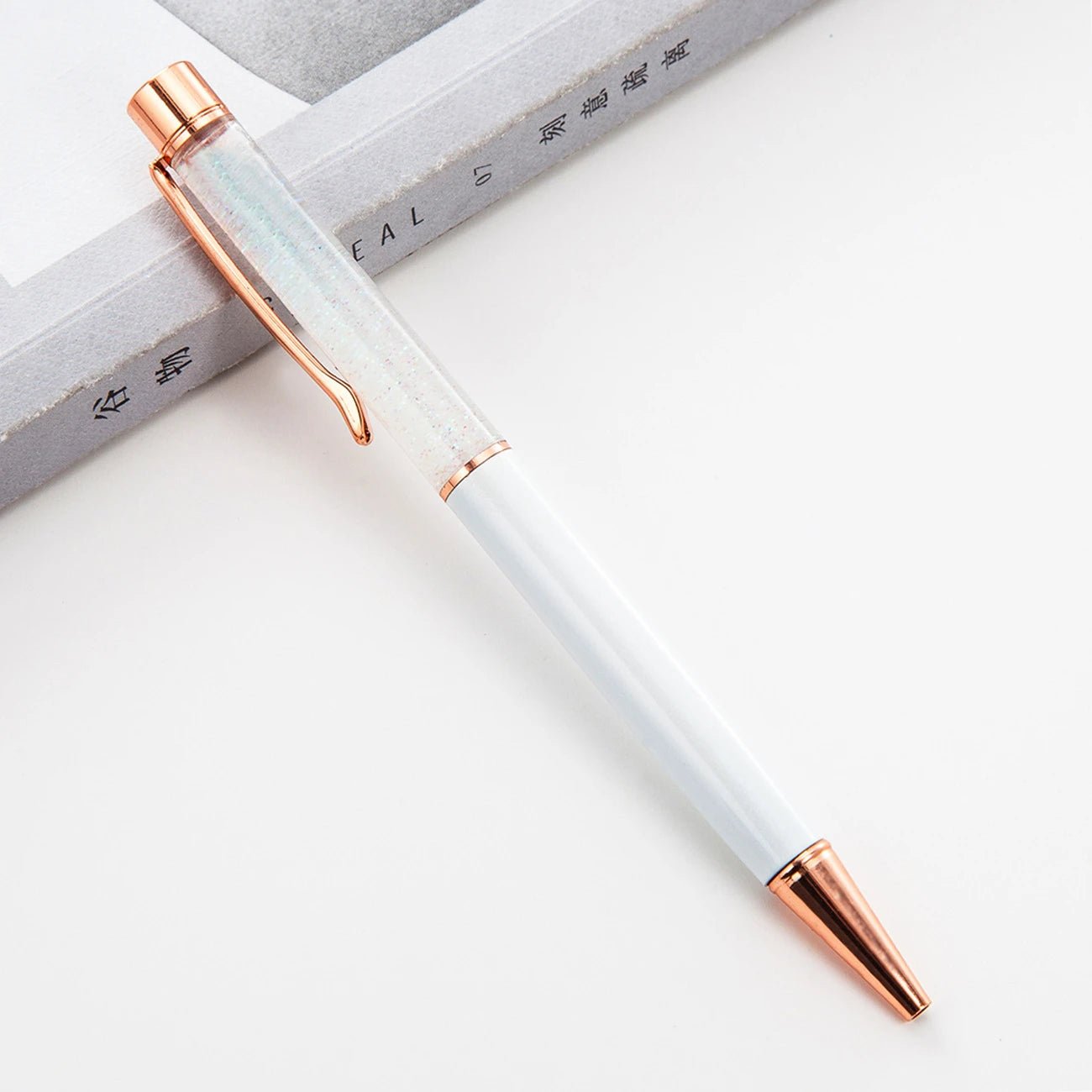 6 peças caneta luxo água glitter - Creative Brinquedos