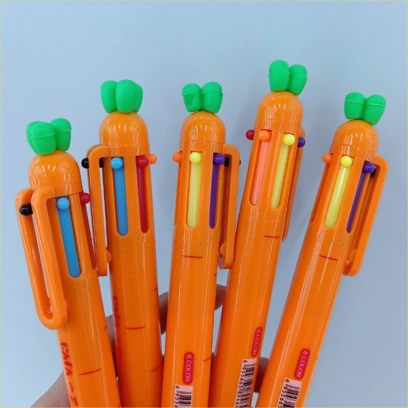 Caneta cenoura 6 cores - Creative Brinquedos
