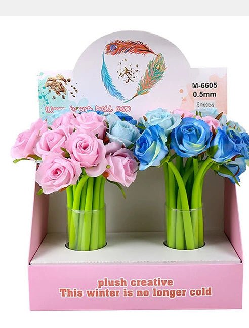 24 peças caneta flor - Creative Brinquedos