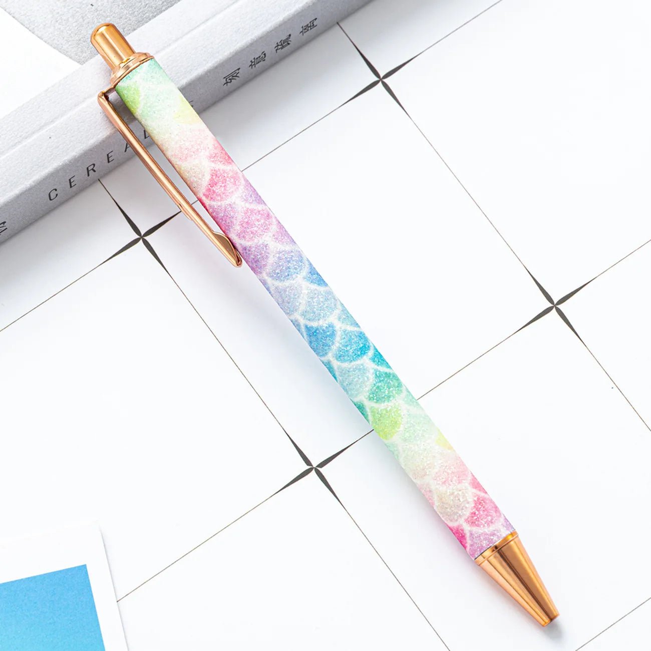 6 peças caneta luxo glitter - Creative Brinquedos